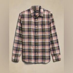 Banana Republic Men's UNTUCKED SLIM-FIT CRINKLE COTTON SHIRT size xl tall NWT